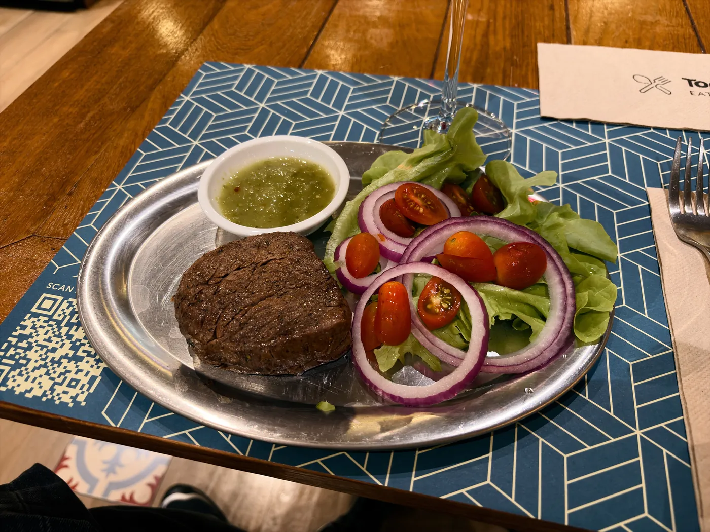 Tops Food Hallで焼いてもらったステーキ